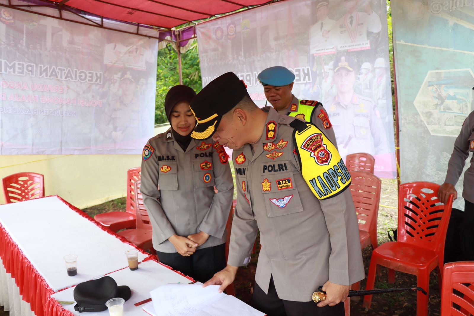 cek kesiapan menjelang nataru kapolres majalengka kunjungi pos pam jatiwangi 52729