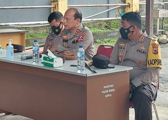 cek kesiapan pengamanan pon xx 2021 papua kakor sabhara baharkam polri laksanakan kunker ke mimika 17996