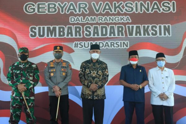 chief of west sumatra regional police together with the governor and regional leadership communication forum held 43397