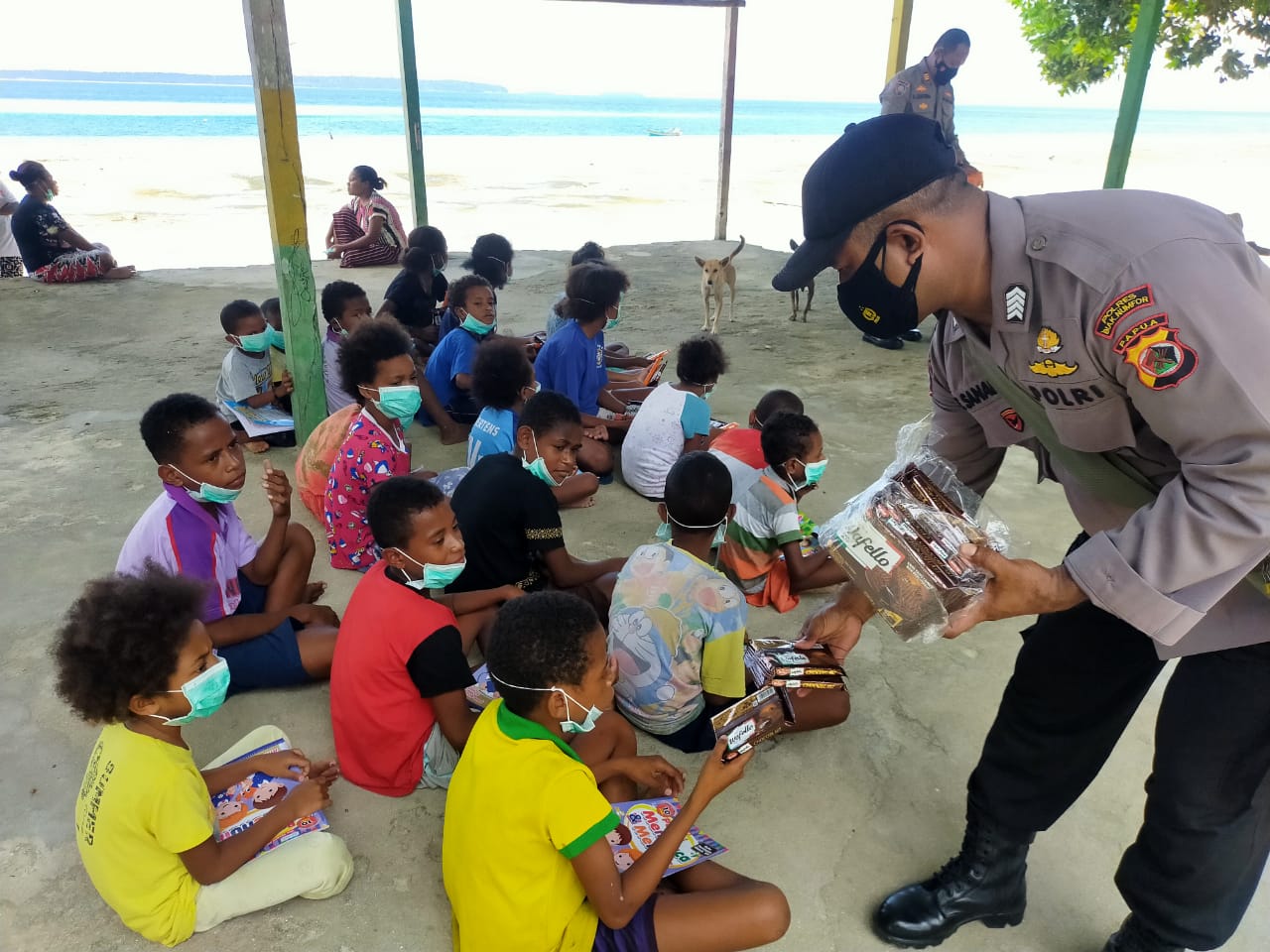 coastal children of paray village plays and learns with noken community development unit of biak numfor 41434