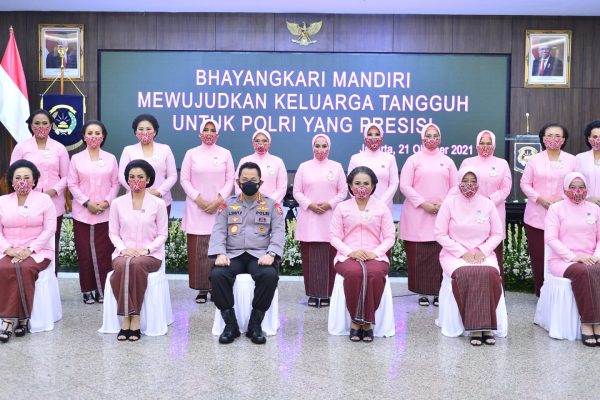 commemorating 69th hkgb chief of indonesian national police indonesian national police is strong because supported by bhayangkari 43285