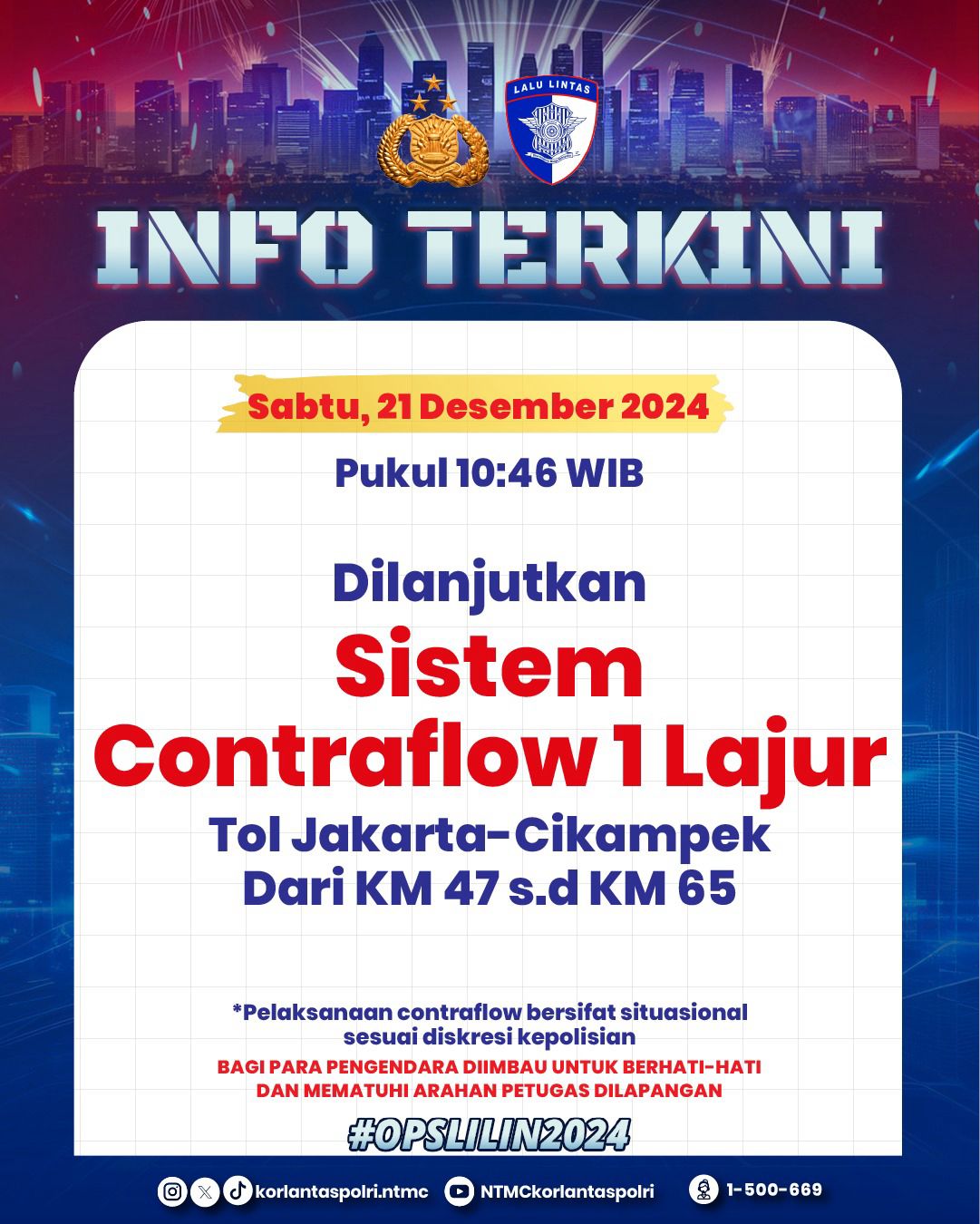 contraflow diberlakukan tol cikampek kembali lancar 82173
