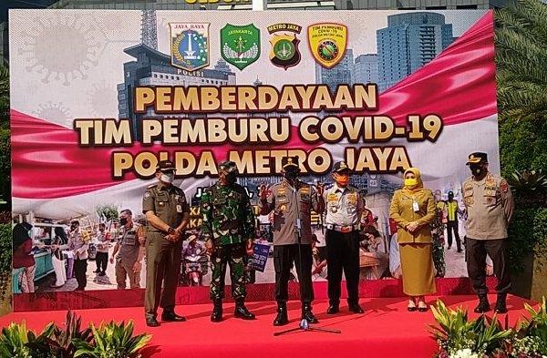 covid 19 positive hike after eid chief of greater jakarta metropolitan police released covid 19 hunter team 39193
