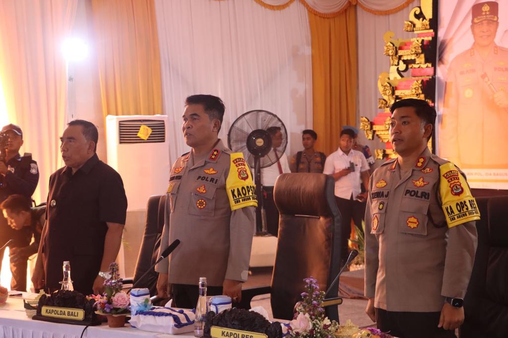 dalam rangka kesiapan pengamanan pemilu kapolda bali adakan kunjungan ke polres jembrana 66515