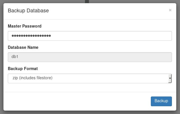 database manager backup