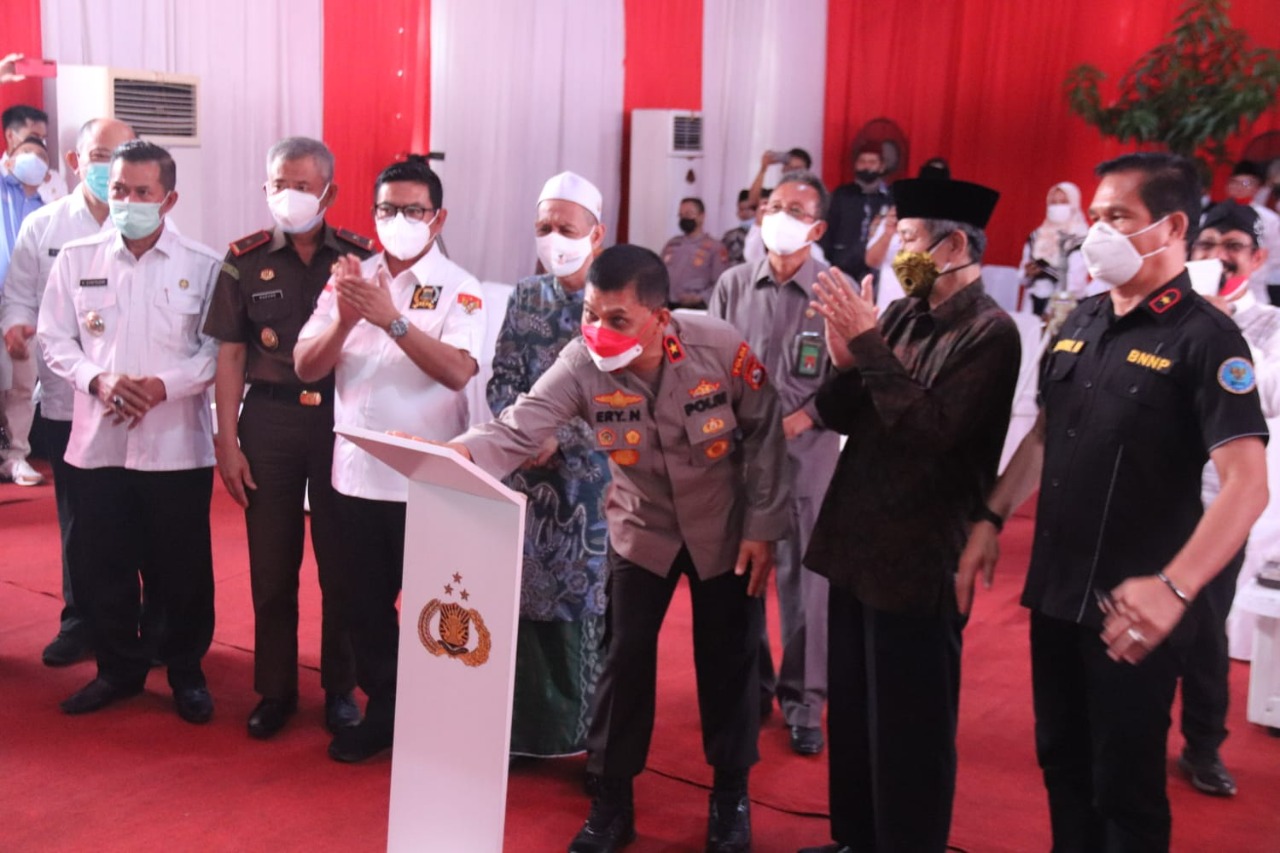 directorate of drugs at the banten regional police launches a drug resilient village 41513