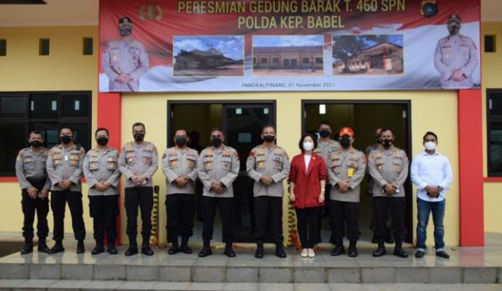 diresmikan kapolda tambahan barak baru di spn polda babel bisa tampung hingga 400 siswa 9845