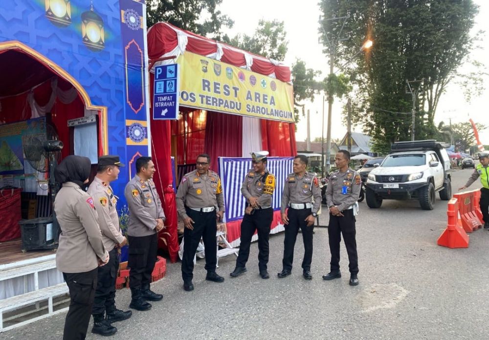 dirlantas polda jambi lakukan pemantauan arus balik idul fitri 1445 hijriah padat terkendali 72605