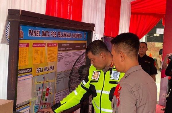 dirlantas polda sulteng lakukan pengecekan pos operasi ketupat tinombala 2024 72335