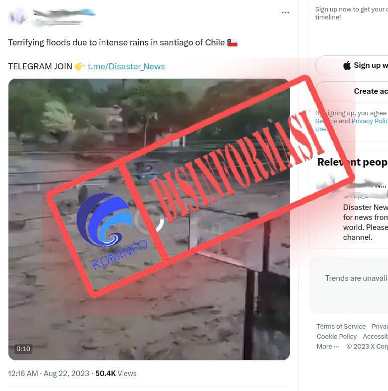 disinformasi video banjir besar di chili 63022