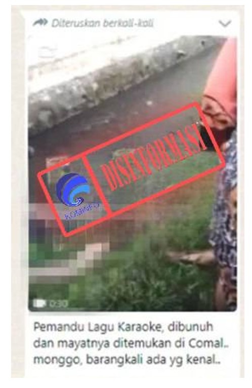 disinformasi video penemuan mayat perempuan di comal kabupaten pemalang 61230