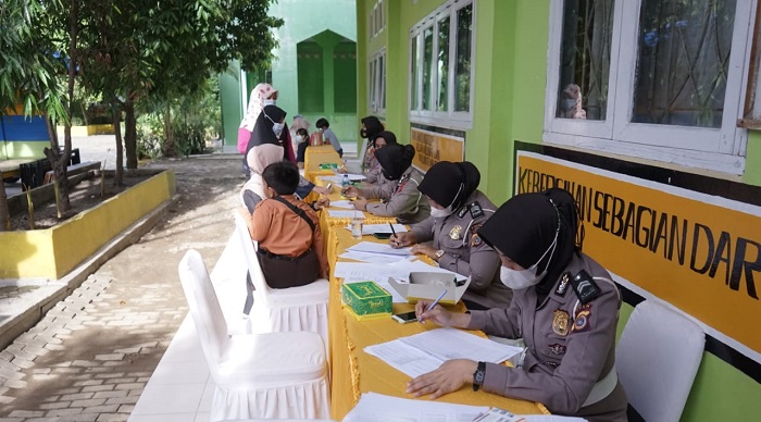 ditlantas polda aceh gelar vaksinasi merdeka anak di sd negeri 1 banda aceh 17874