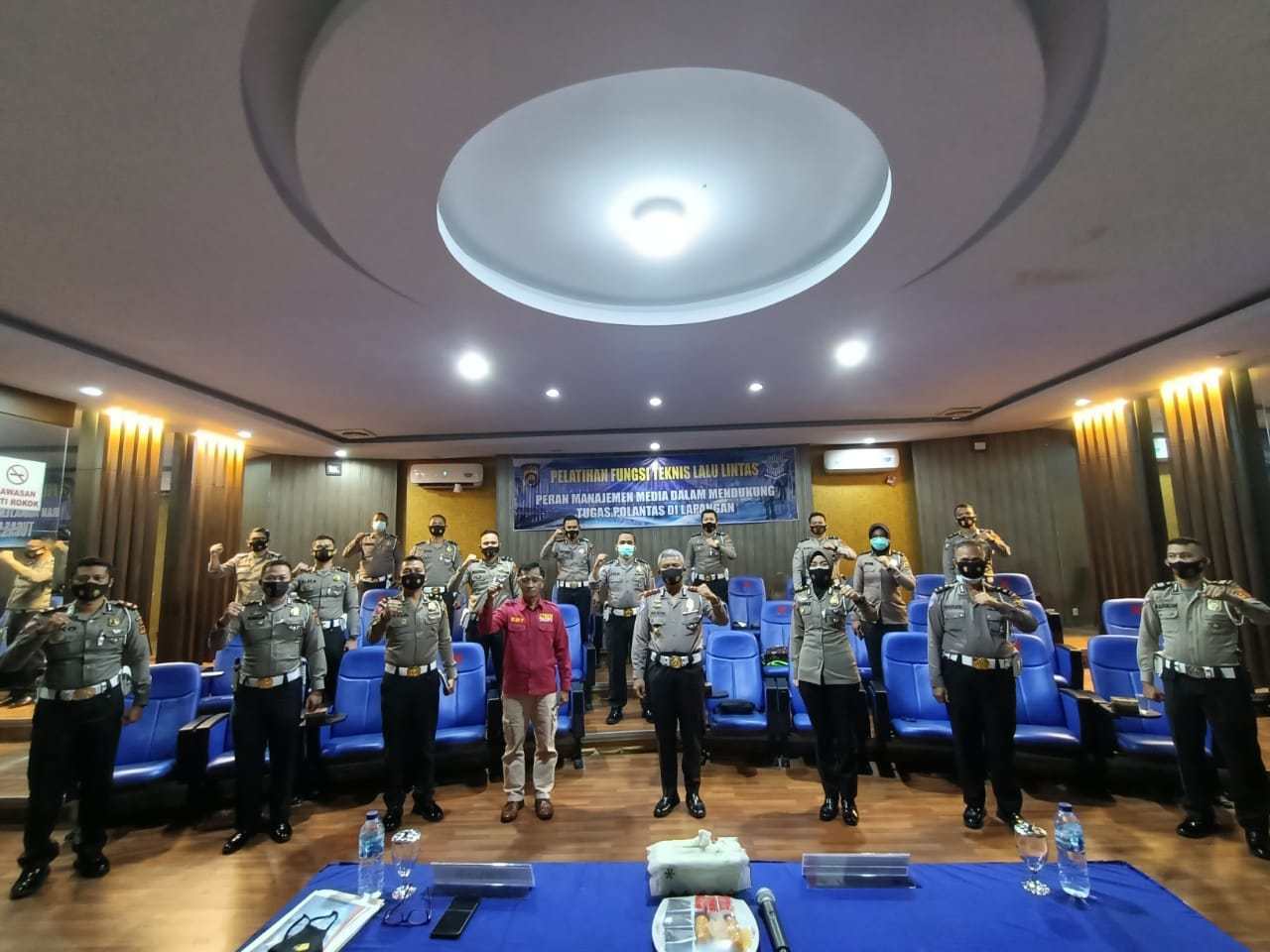 ditlantas polda jambi giat fungsi manajemen media mendukung tugas polantas 33370