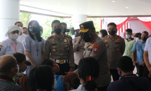 ditlantas polda sumut gelar vaksinasi massal mencapai 1 660 dosis 45029