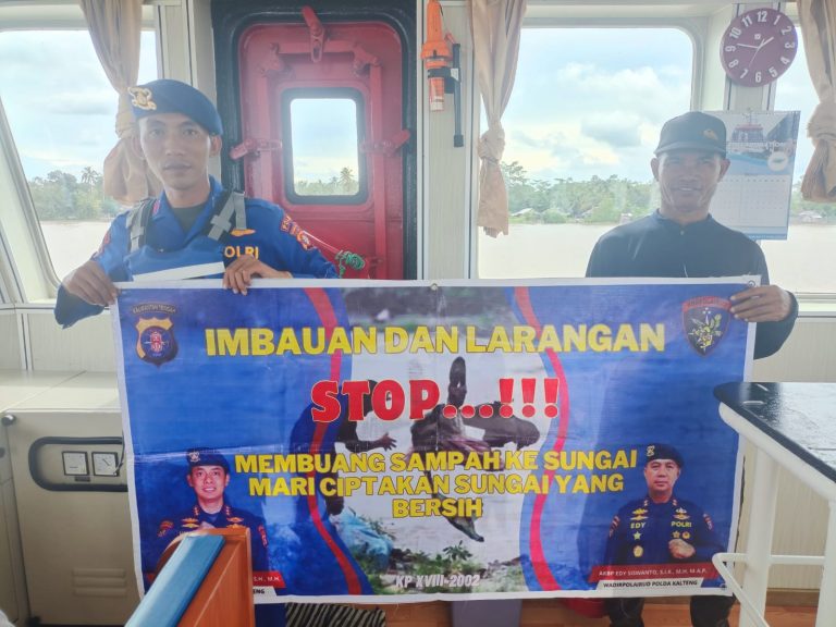ditpolairud polda kalteng lakukan kondusif pelayaran dan imbauan kamtibmas 73519
