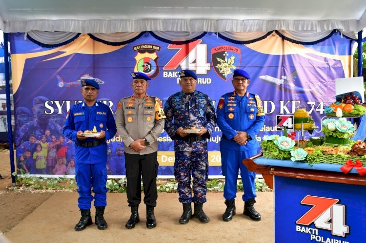 ditpolairud polda ntt rayakan hut ke 74 dengan syukuran dan peresmian program bedah rumah 81529