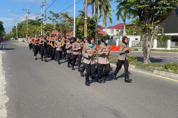 ditsamapta polda kalteng latihan fisik jaga stamina dan imunitas tubuh 17945