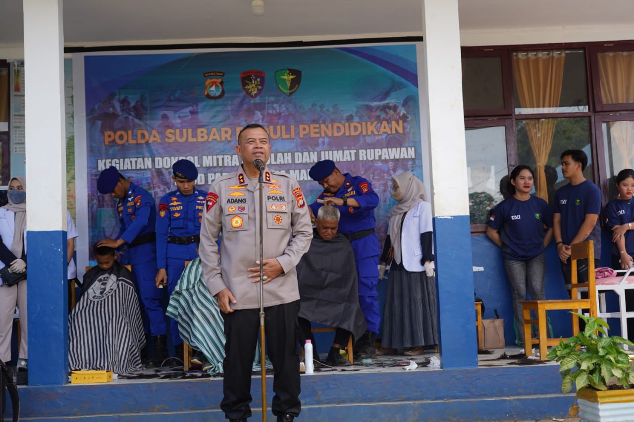 dorong hidup sehat di sekolah kapolda sulbar gelar program peduli pendidikan 82913