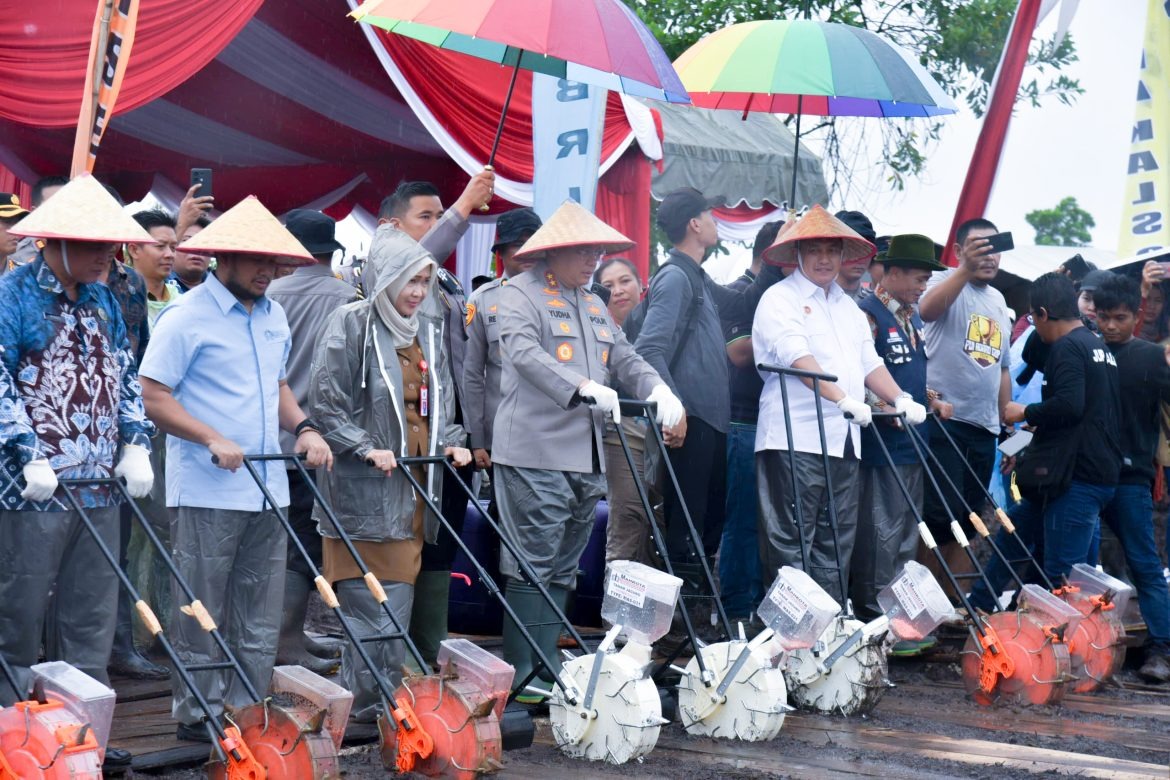 dukung asta cita presiden polda kalsel gelar kegiatan penanaman jagung serentak 1 juta hektare 83305