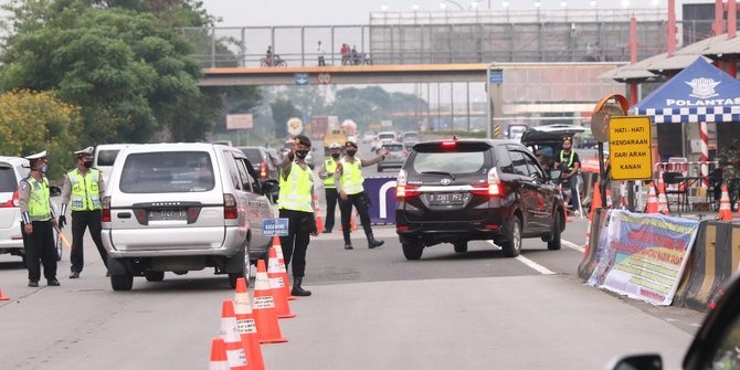 dukung kebijakan pemerintah larangan mudik polda banten putar balikan 1 088 kendaraan 16221