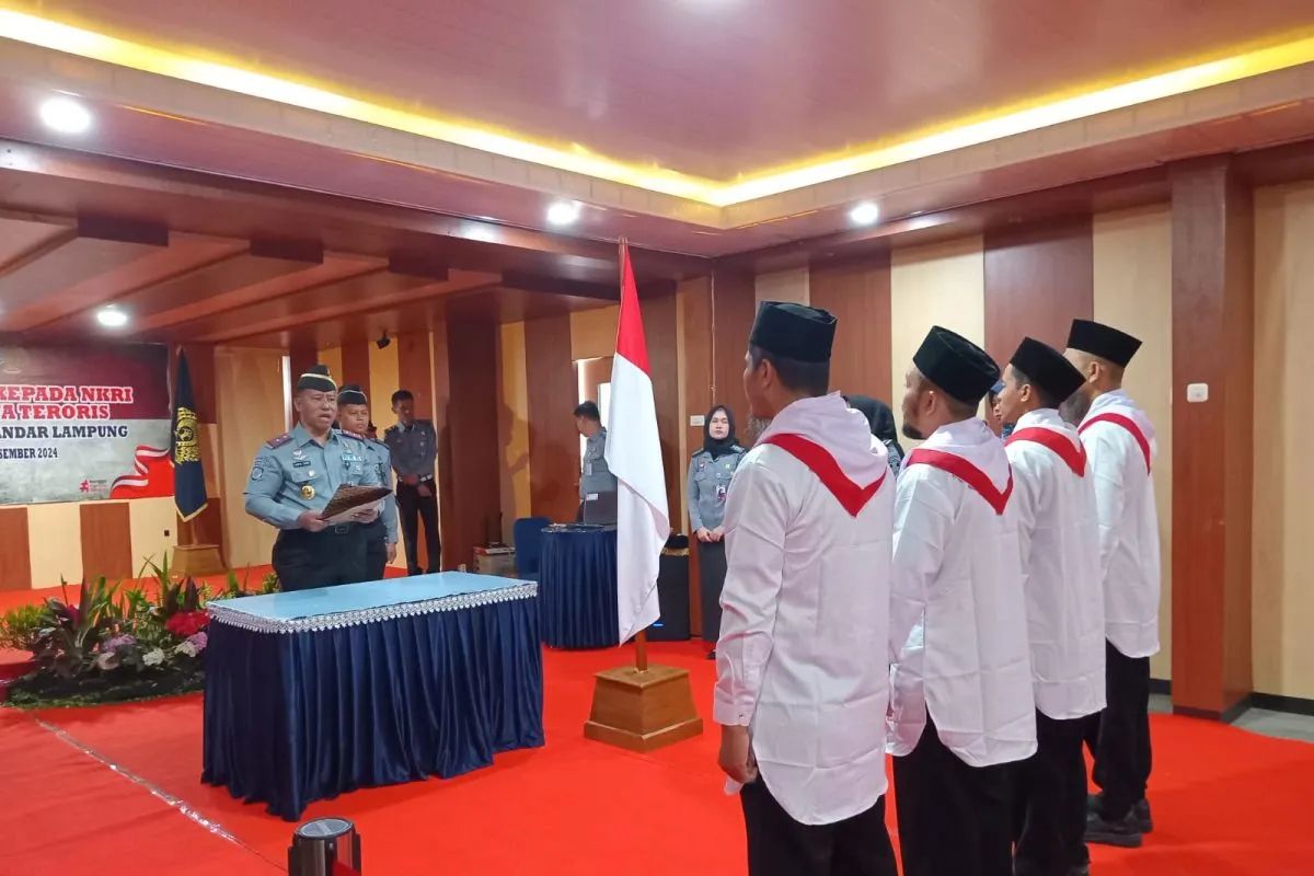 empat napi terorisme berikrar setia pada nkri 82345
