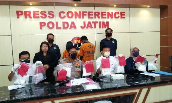 eradicating drugs east java regional police successfully failed international drug circulation 42979