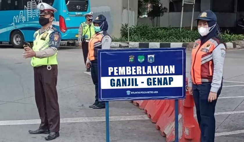 ganjil genap kembali di 26 titik ditiadakan pada hari libur dan hari libur nasional 64232