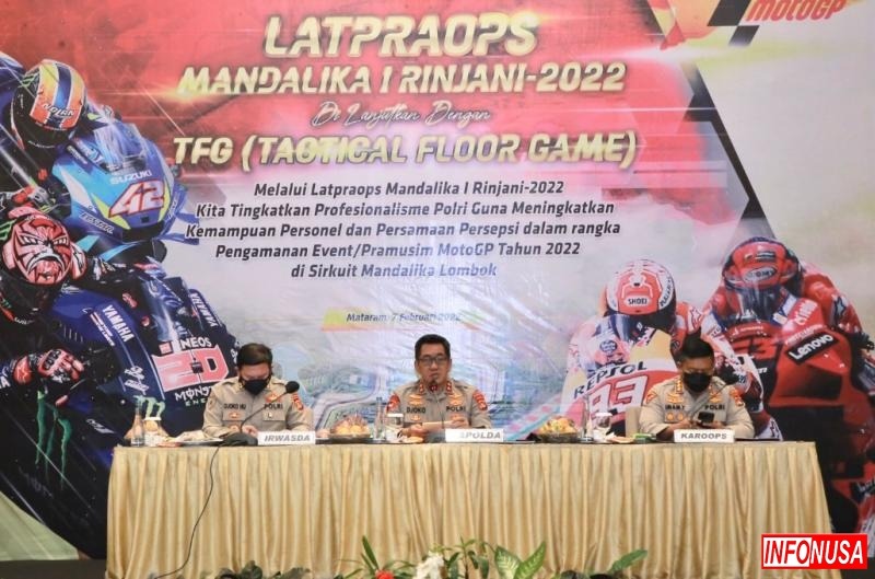 gelar latihan pra operasi mandalika 2022 untuk even pramusim motogop ini harapan polda ntb 23241