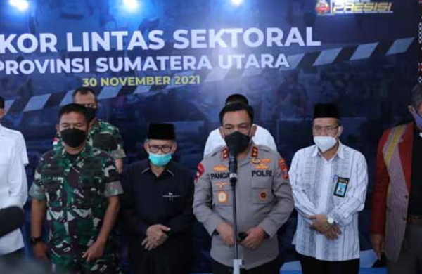 gelar rapat lintas sektoral jelang nataru kapolda imbau warga sumut jika tak penting tak usah mudik 25206