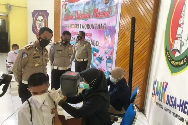 gerai vaksinasi poda gorontalo kembali sasar kalangan pelajar 27199