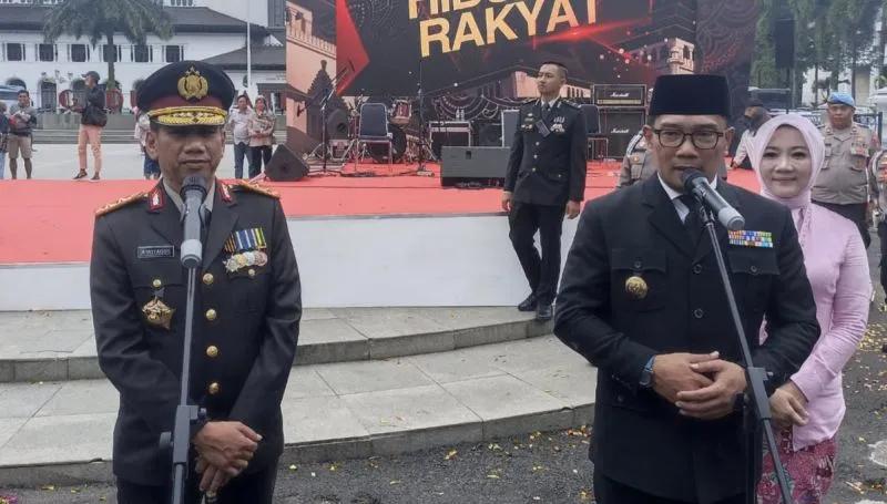 gubernur jabar nilai kondusifitas diangka 80 bukti polri dekat dengan masyarakat 60415