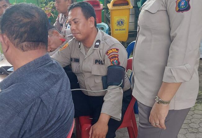 guna pengamanan pemilu yang aman dan damai unit kedokteran dan kesehatan polres belawan berikan dukungan kesehatan 70301