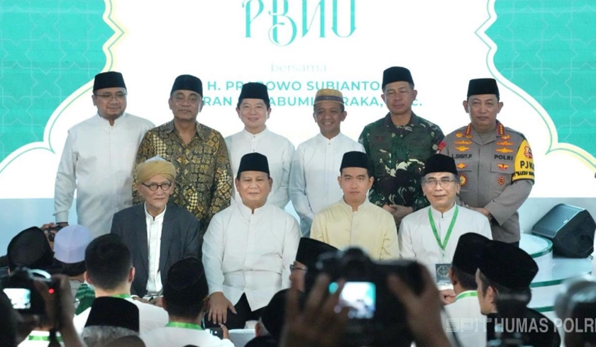 hadiri halal bilhalal kapolri nu bagian dari keluarga besar polri 73211