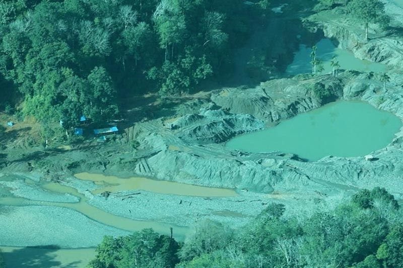 hasil pantauan udara polda aceh temukan titik tambang ilegal dan penebangan hutan tanpa izin 54555