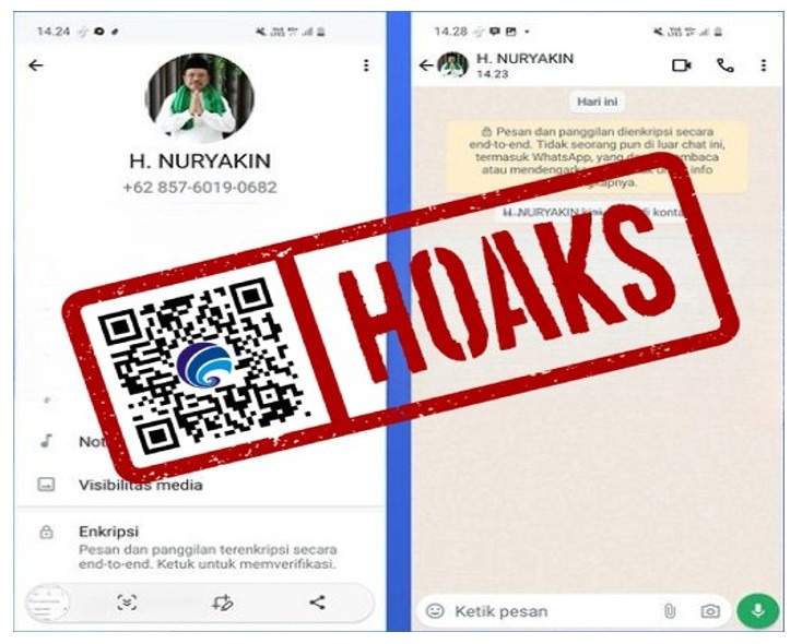 hoaks akun whatsapp mengatasnamakan sekretaris daerah provinsi kalimantan tengah 73628