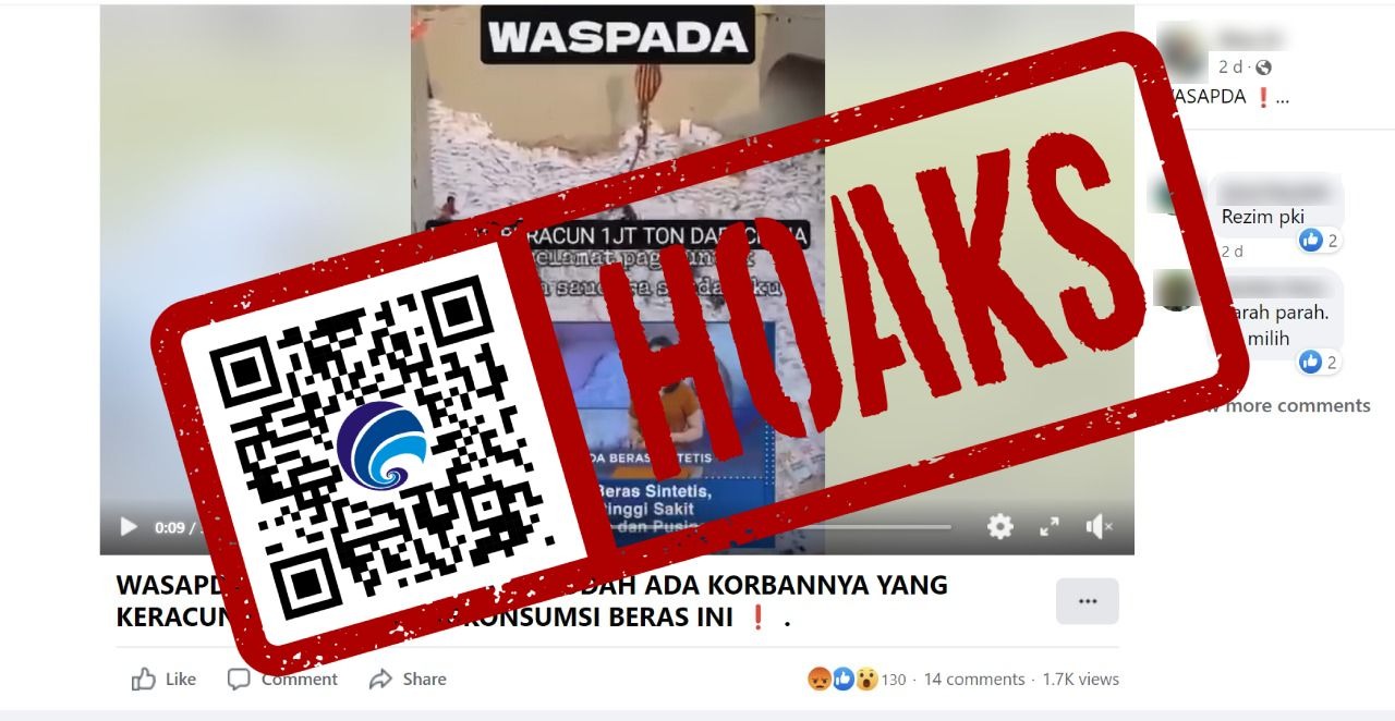 hoaks beras sintetis beracun dari cina telah beredar di indonesia 73749