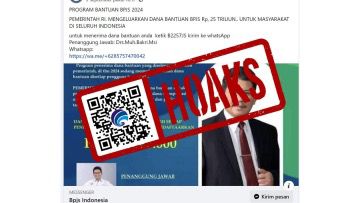 hoaks bpjs kesehatan berikan dana bantuan sebesar rp125 juta 79111