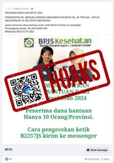 hoaks bpjs kesehatan salurkan bantuan dana rp25 triliun 77801
