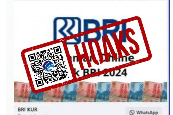 hoaks bri menawarkan kur ke masyarakat lewat nomor whatsapp tertentu 74458