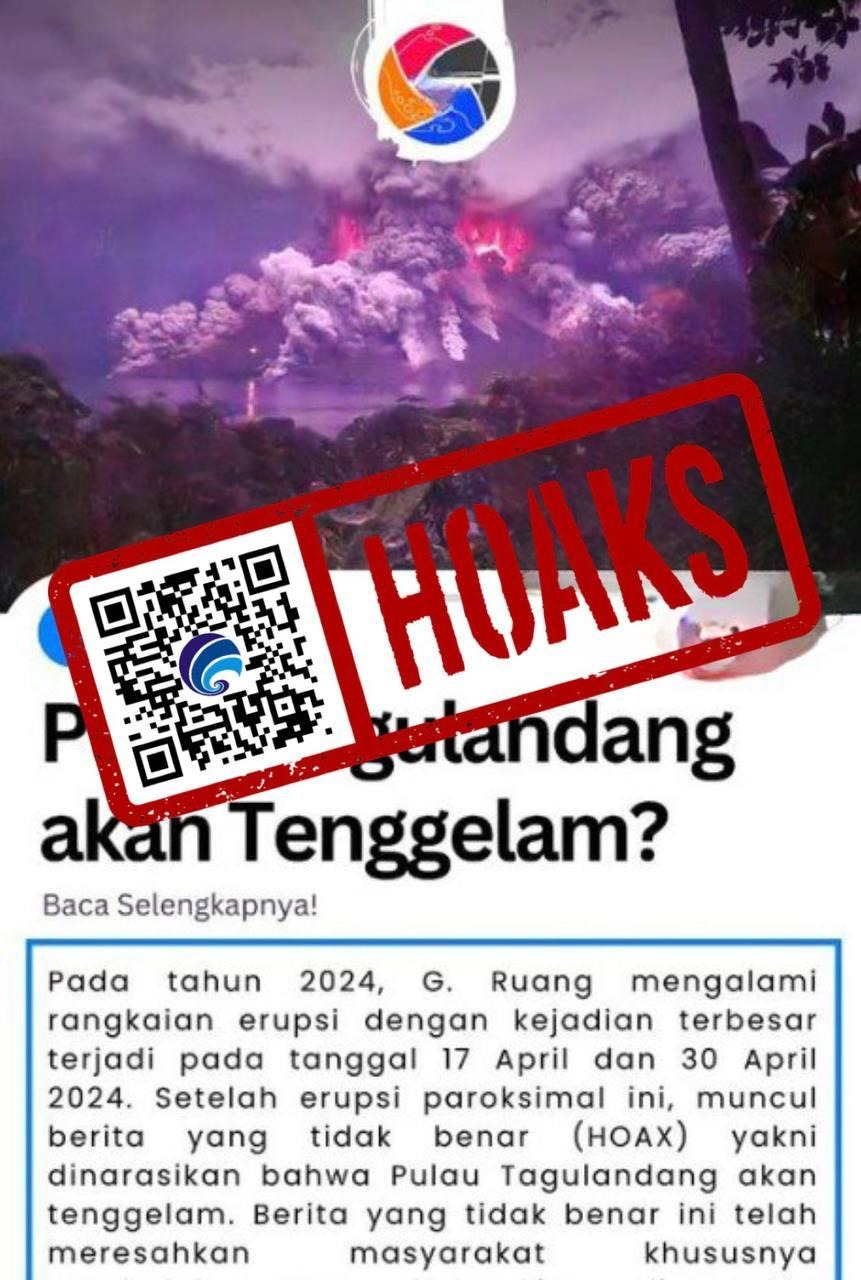 hoaks erupsi gunung ruang menenggelamkan pulau tagulandang 73682