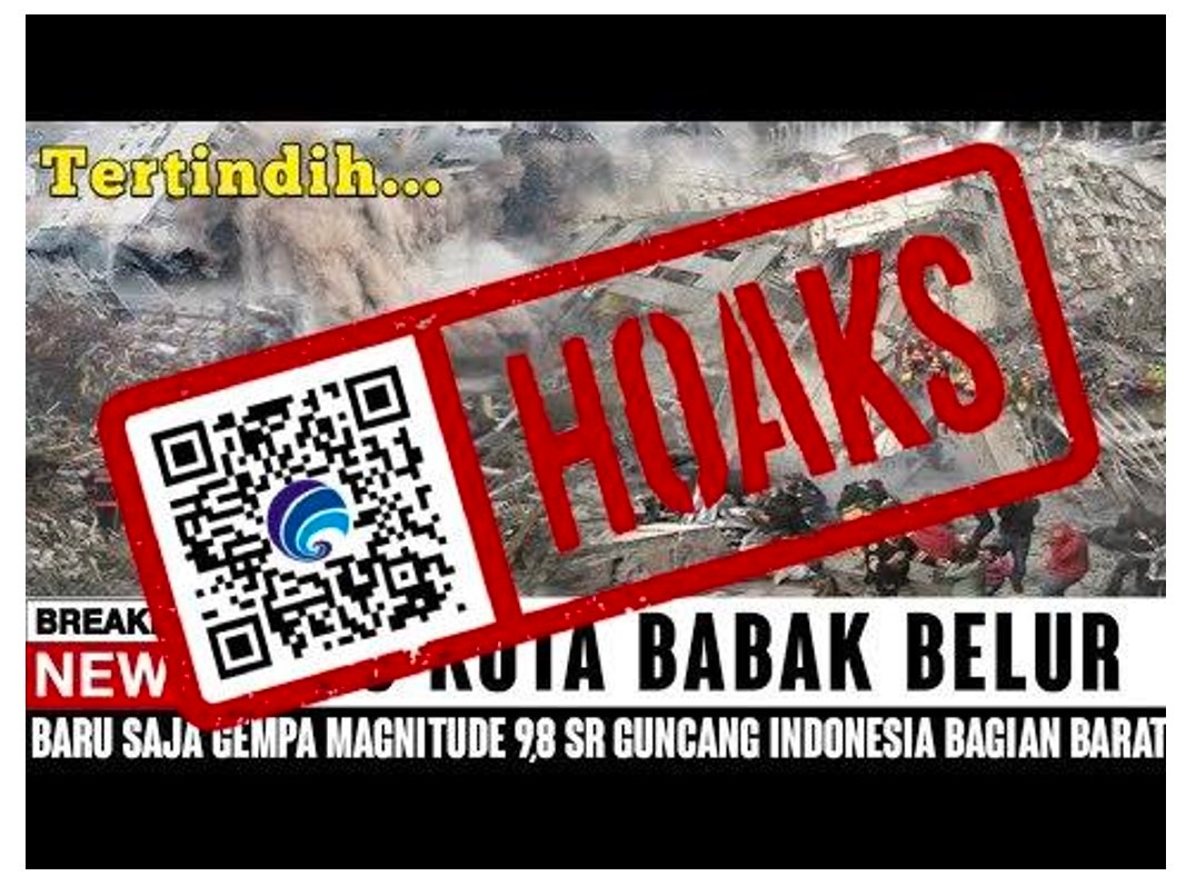 hoaks gempa magnitudo 98 sr guncang indonesia bagian barat 68187
