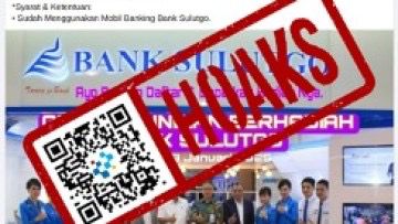 hoaks link konfirmasi pemenang undian bank sulutgo 83705