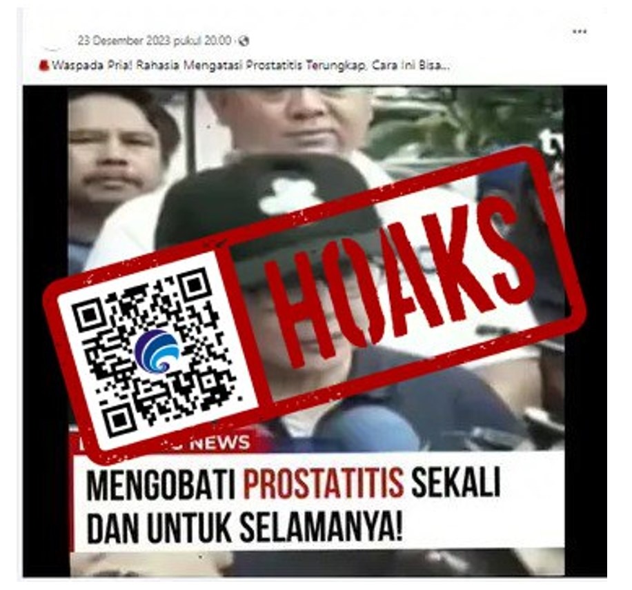 hoaks mantan menteri kesehatan nila moeloek kembangkan obat prostatitis 69079