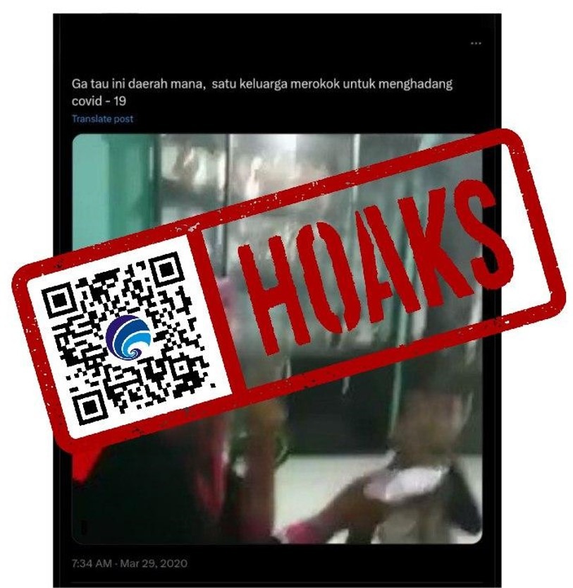 hoaks merokok dapat sembuhkan covid 19 75534