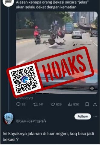 hoaks motor hancur karena ban truk di bekasi 78905