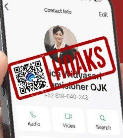 hoaks nomor whatsapp mengatasnamakan anggota dewan komisioner ojk 74480