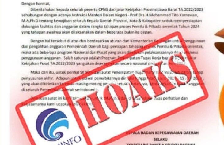 hoaks penerimaan cpns gunakan jalur kebijakan 60192