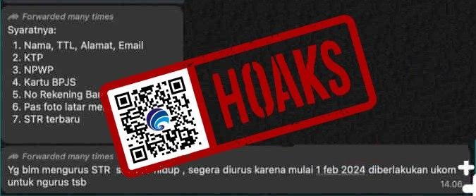 hoaks pengurusan str seumur hidup memiliki batas waktu sebelum 1 februari 2024 69775