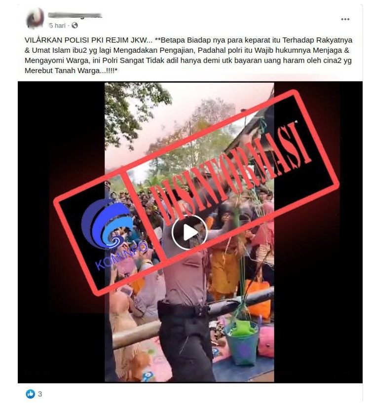 hoaks polisi bubarkan pengajian untuk merampas tanah dan mendapat upah dari cina 61563