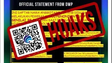 hoaks poster berisi daftar nama anggota polisi kasus pemerasan dwp 82733